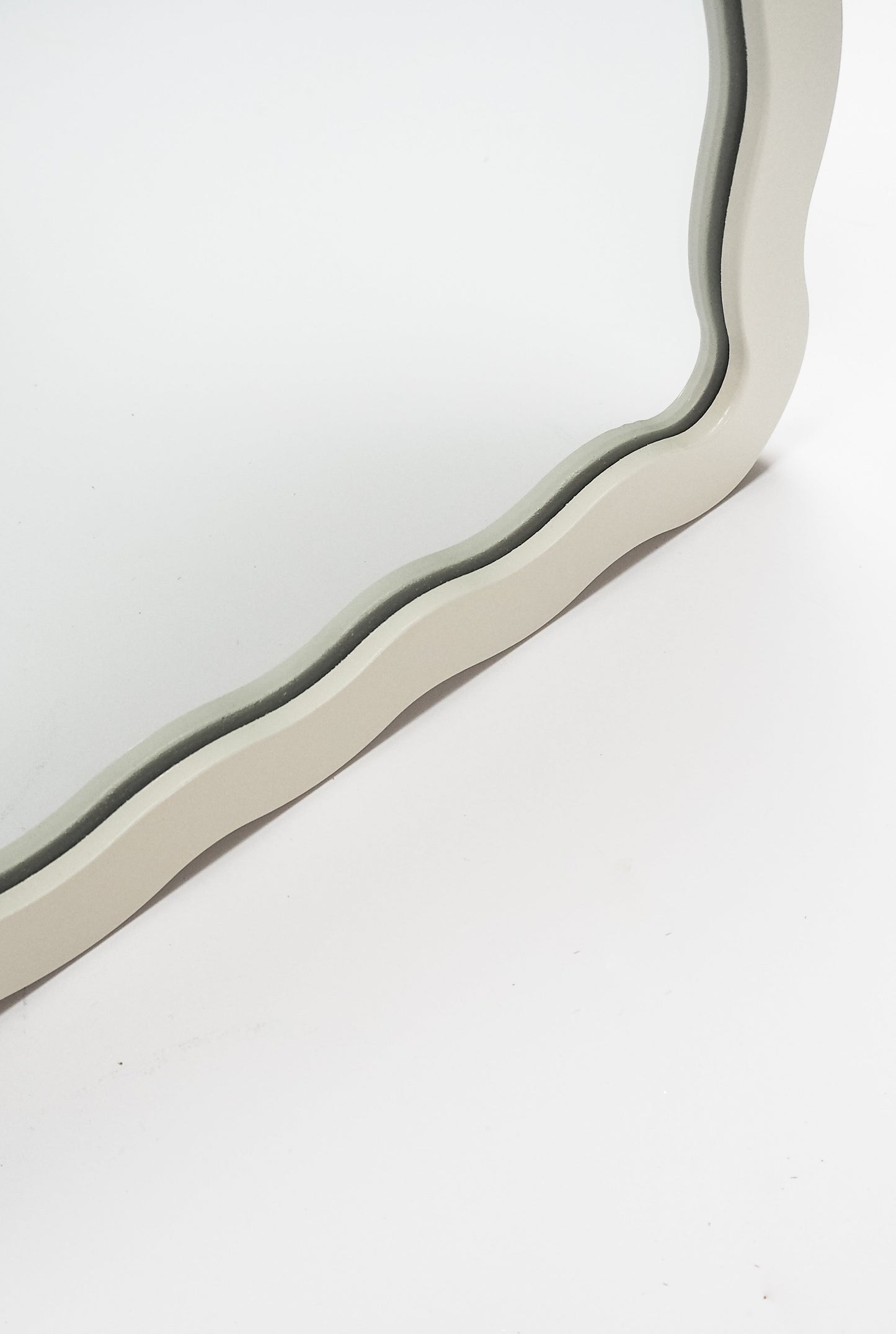 Soft White Large Shimmy Mirror