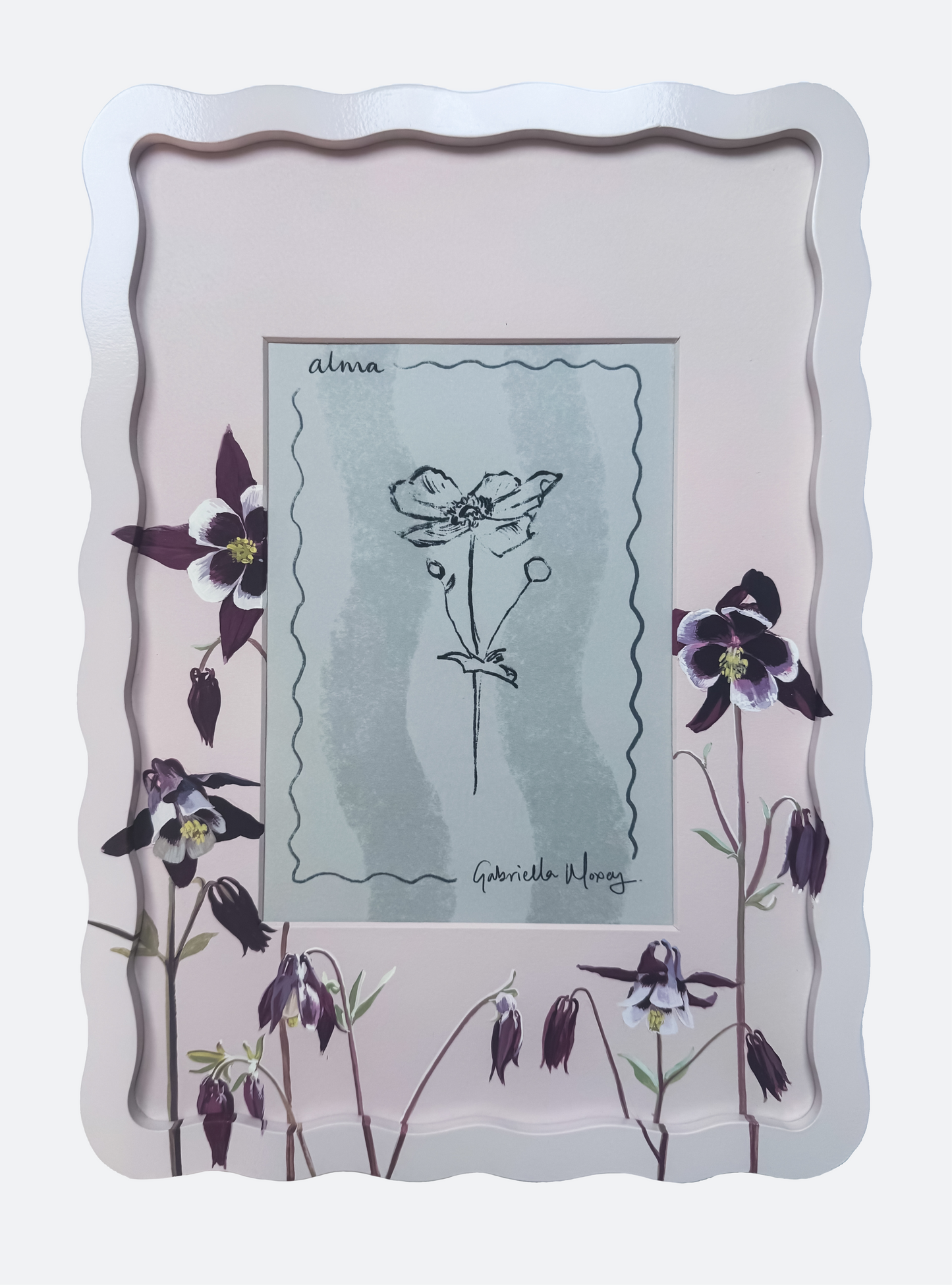 Alma Frames x Gabriella Moxey Aquilegia