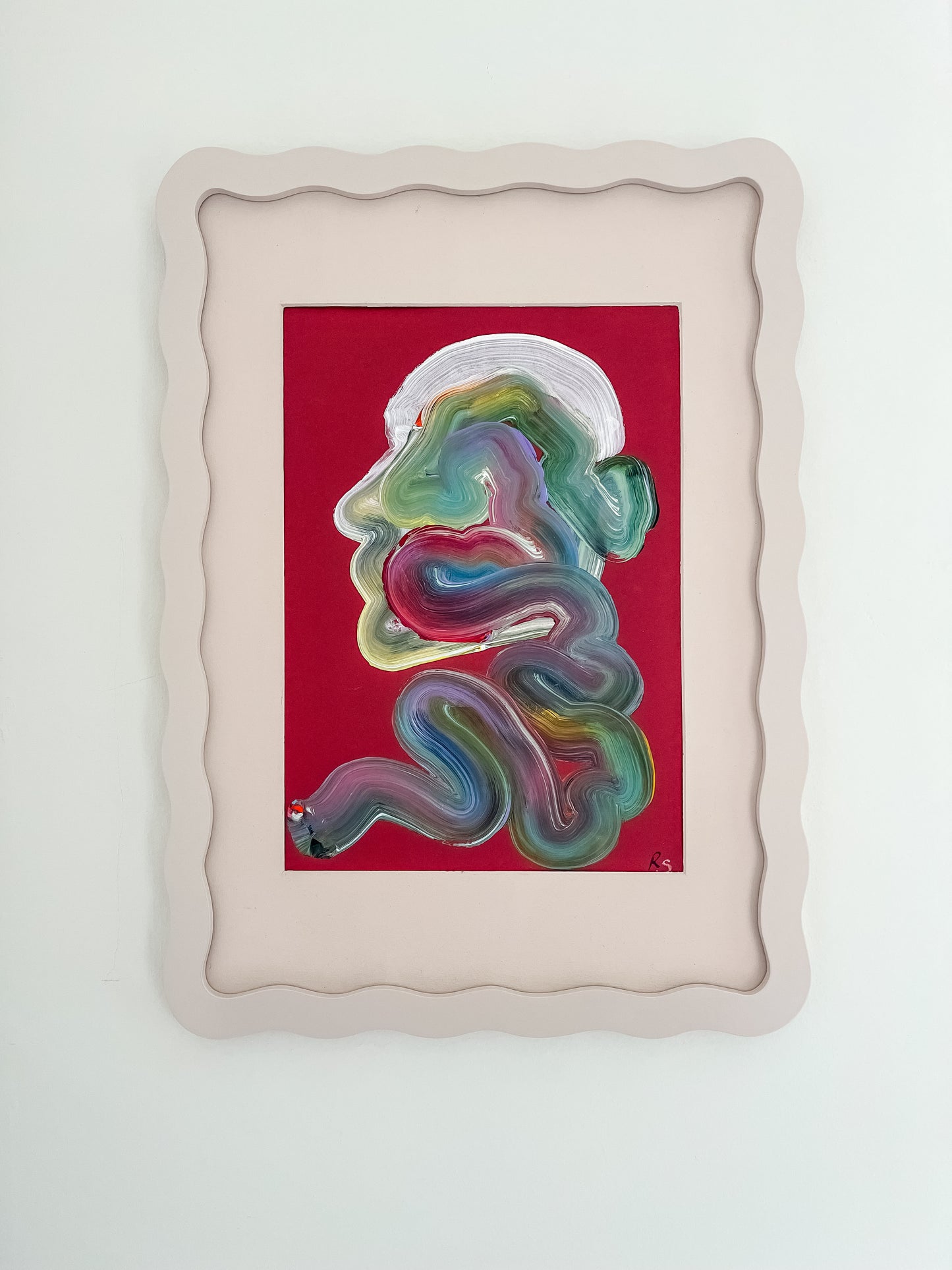 Palest Pink A3 Wiggle Frame
