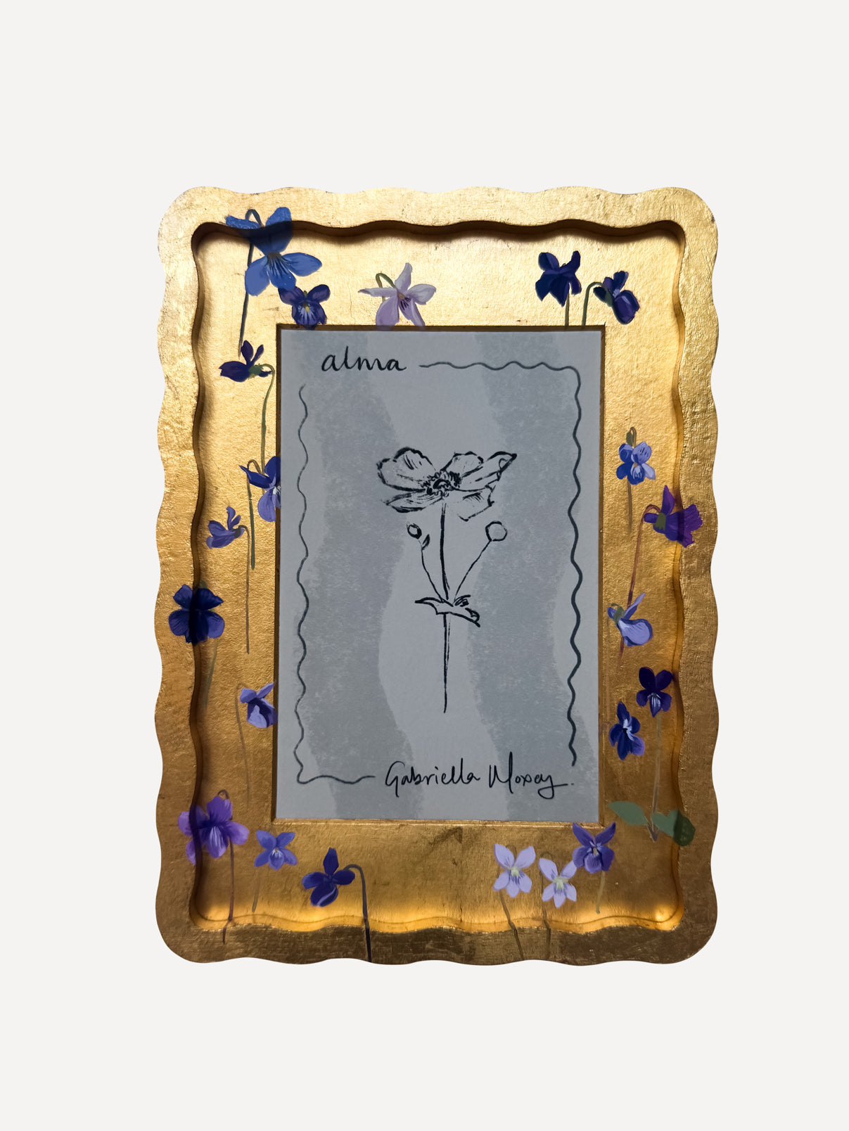 Alma Frames x Gabriella Moxey A5 Woodland Dog Violet