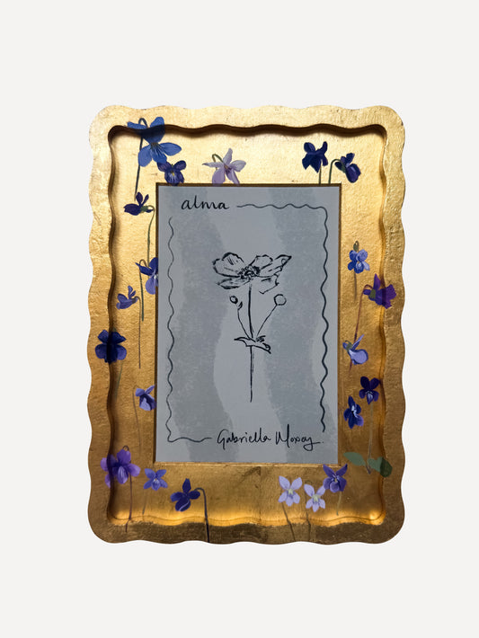 Alma Frames x Gabriella Moxey A5 Woodland Dog Violet