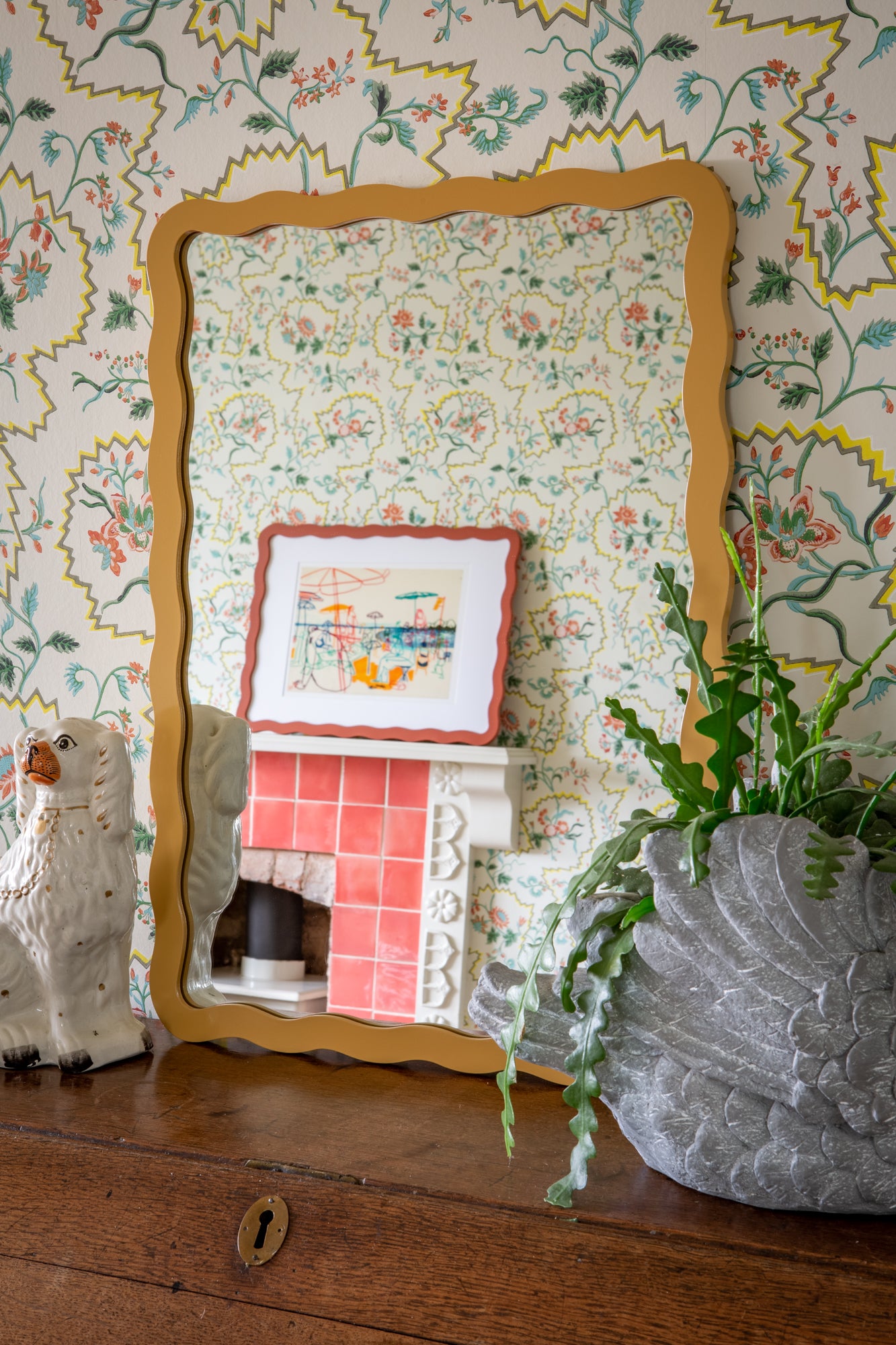 Mustard Yellow Medium Shimmy Mirror