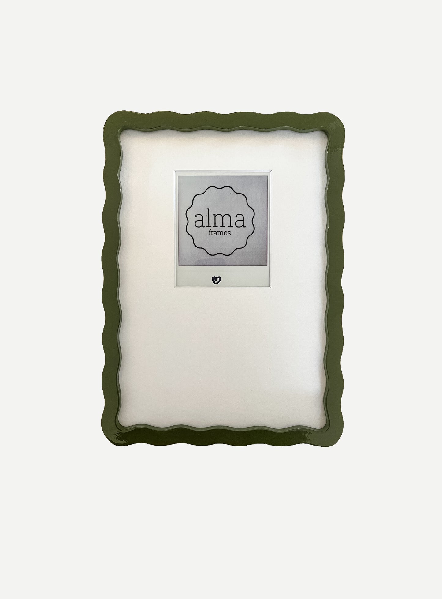 Olive Green A5 Wiggle Frame