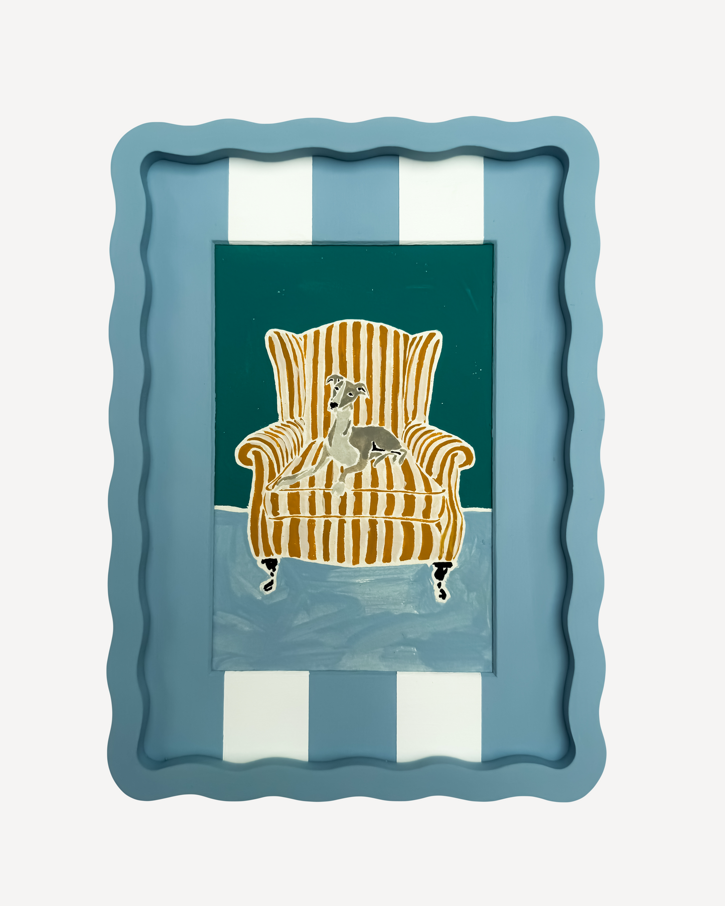 Grace Percival x Alma Frames Whippet On A Chair