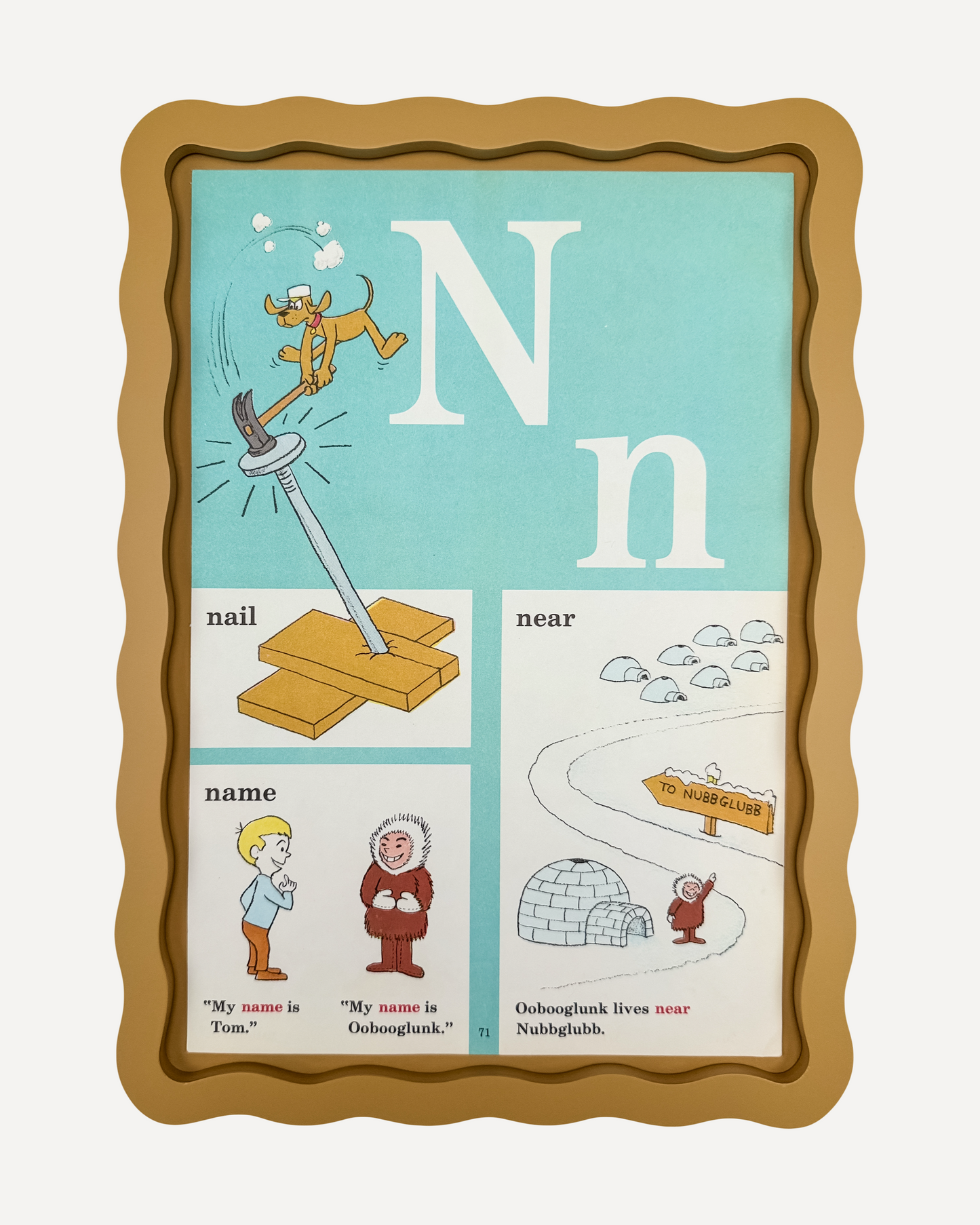 Alma x Fynd Homeware Vintage Cat In The Hat Letters