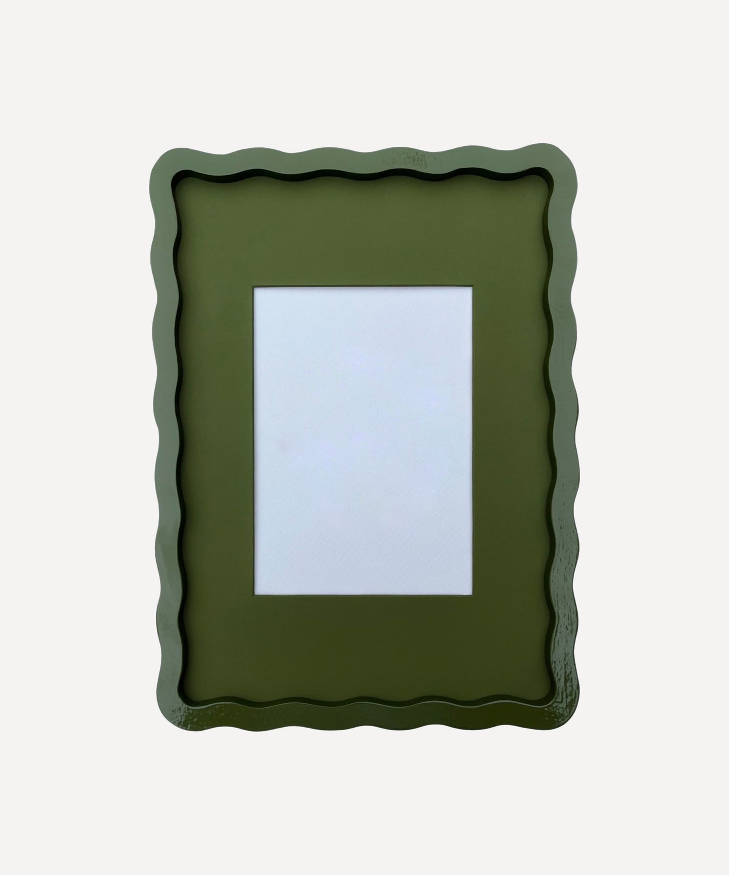 Olive Green A4 Wiggle Frame
